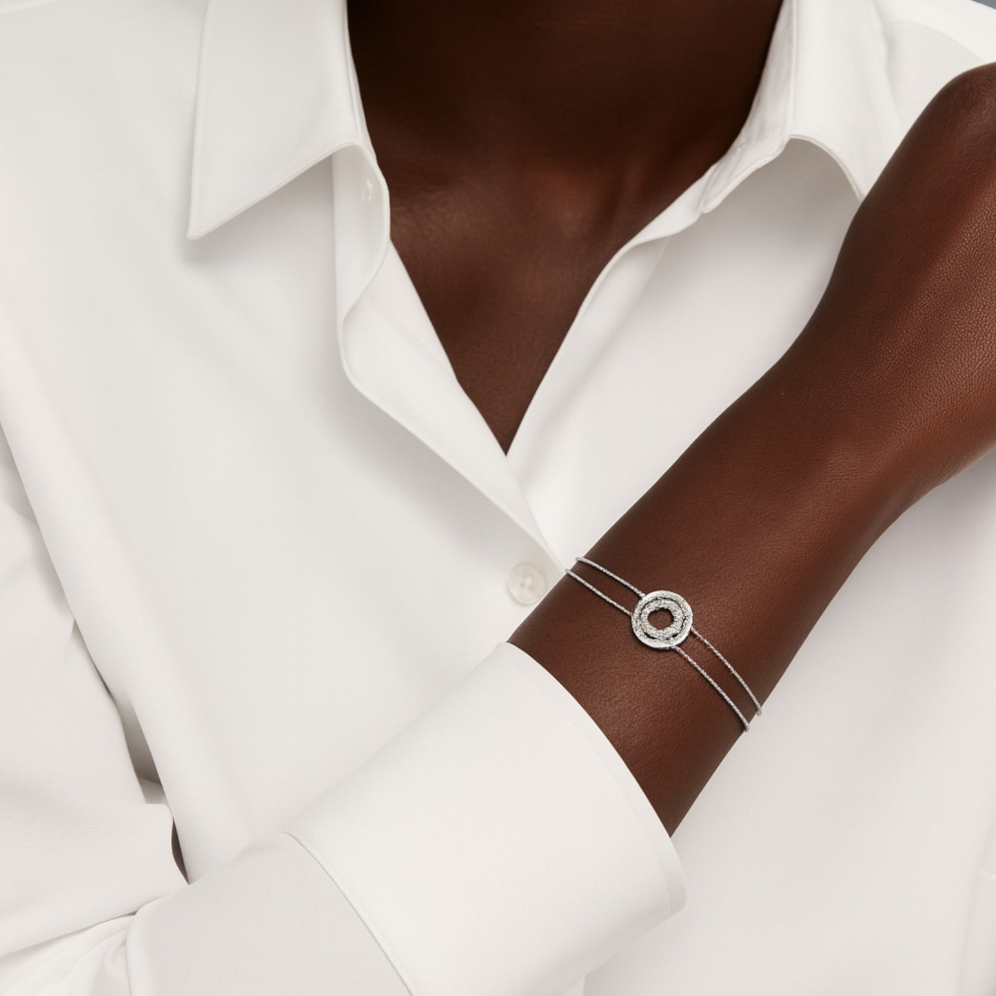 Eyana Moissanite Bracelet in 925 Sterling Silver