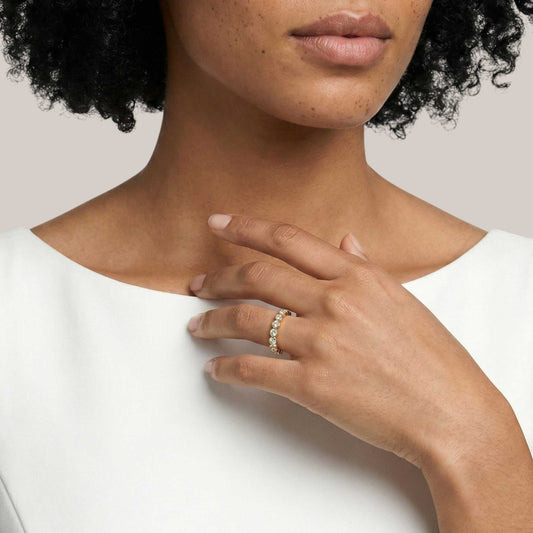 Alliance Freda en Or 18 carats et diamants naturels