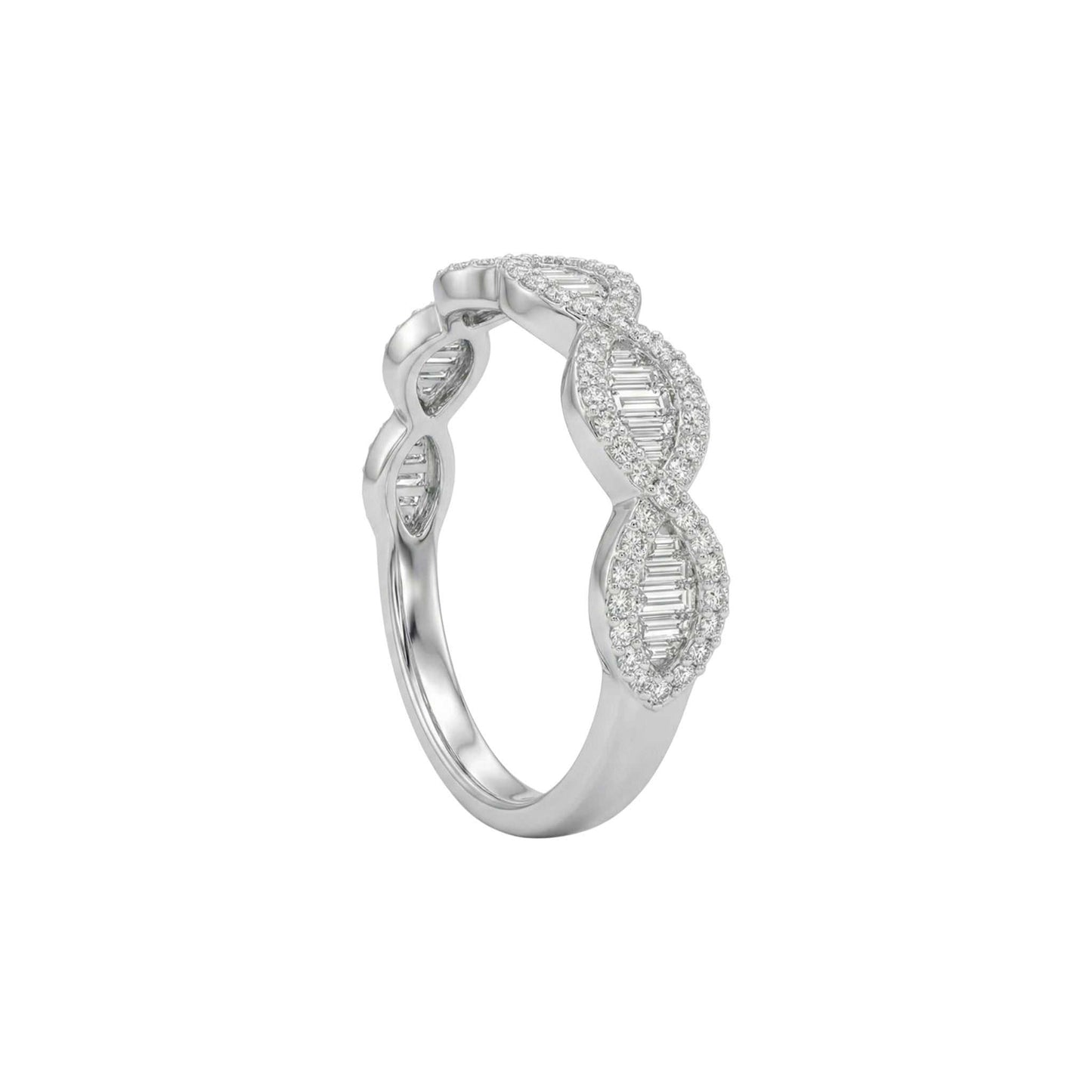 Marise Moissanite Band in 925 Sterling Silver