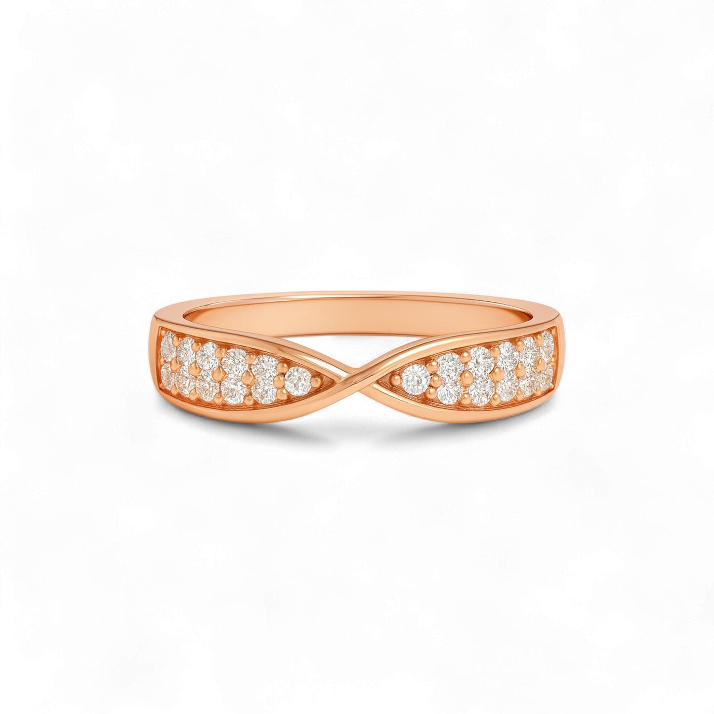 Paris Natural Diamond Band in 18KT Gold