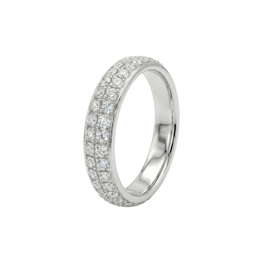 Bande Infinie Signature en Moissanite et Argent Sterling 925