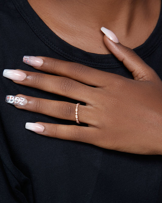 Vintage Velar Eternity Diamond Band in 18K Gold