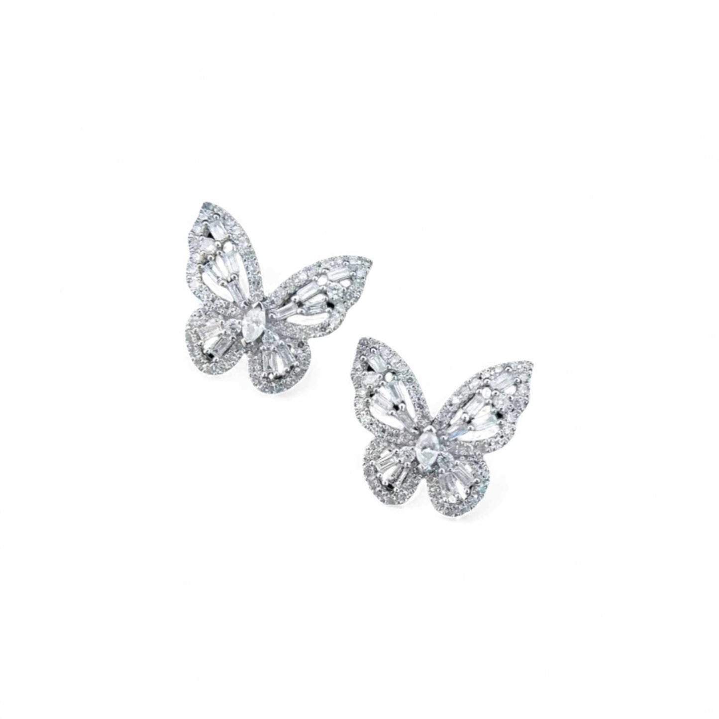 Jane Butterfly Diamond Studs in 18KT Gold