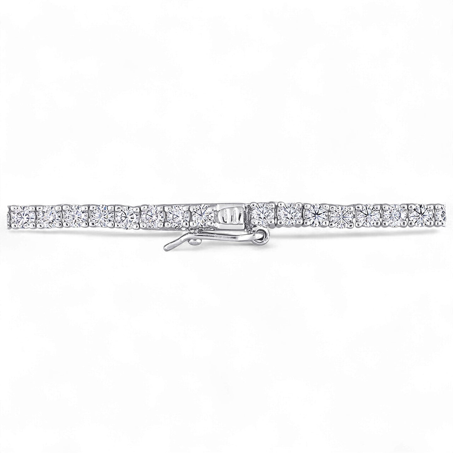Diamond bar brooch on a white background