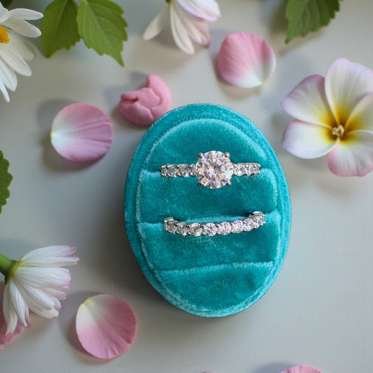 Vega Round CZ Bride set in 925 Sterling Silver