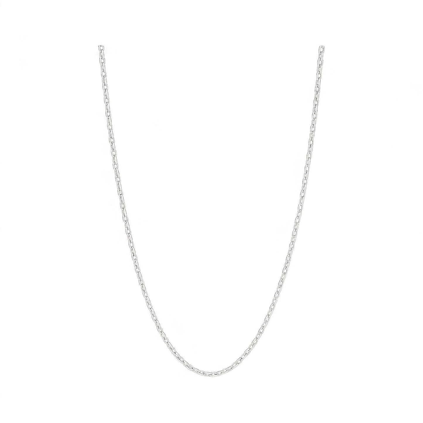 Thin Cable Necklace in 18KT Gold