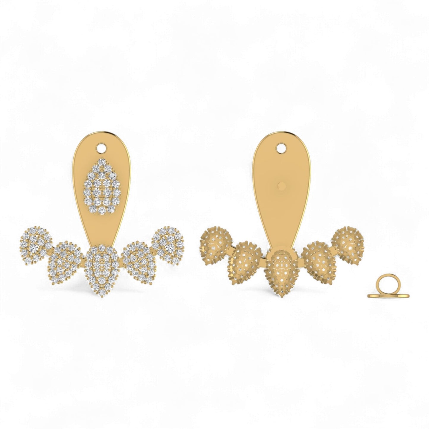 Azure Diamond Studs in 18KT Gold