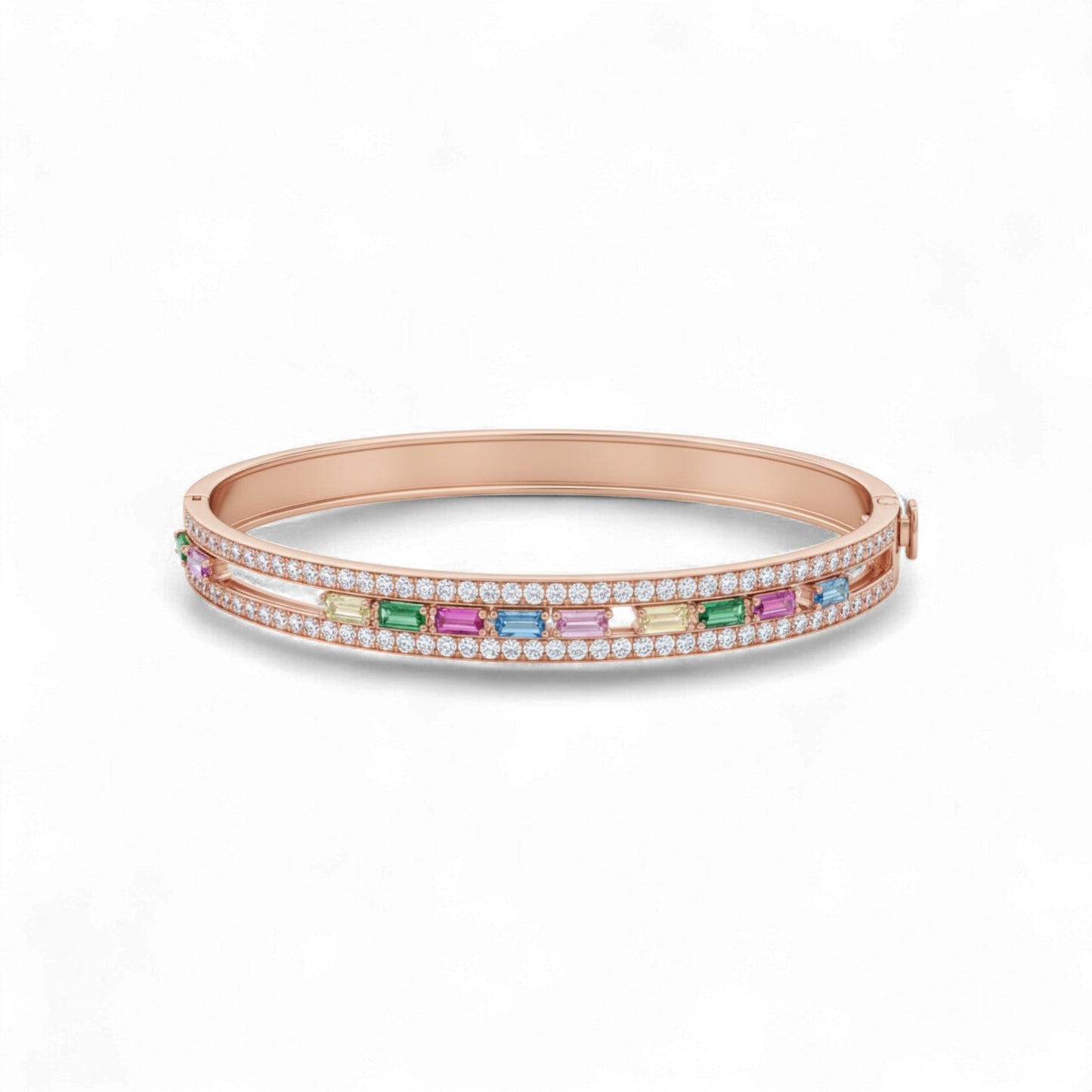 Aeris Diamond and Sapphire Bracelet in 18KT Gold