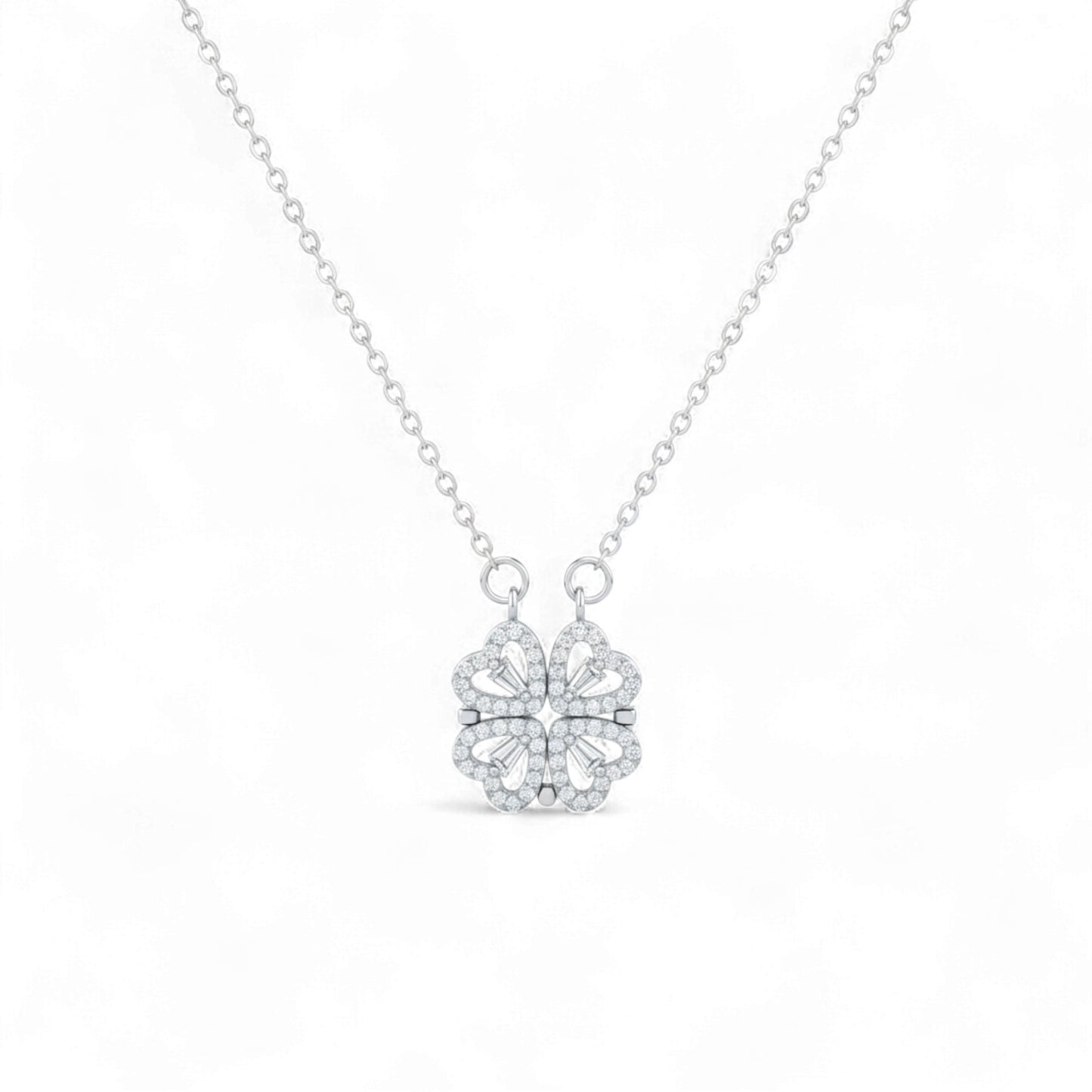 Butterfly-shaped silver earrings on a white background