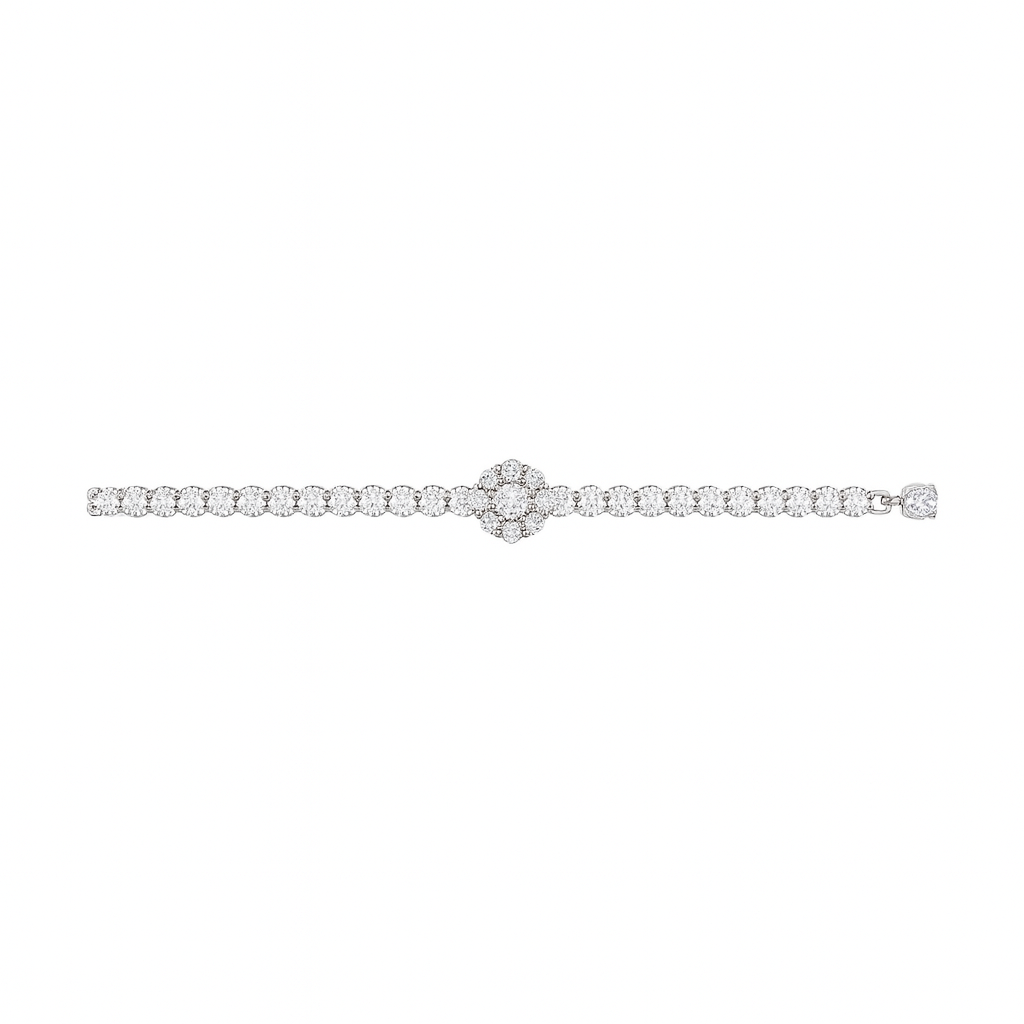 Diamond bracelet on a white background