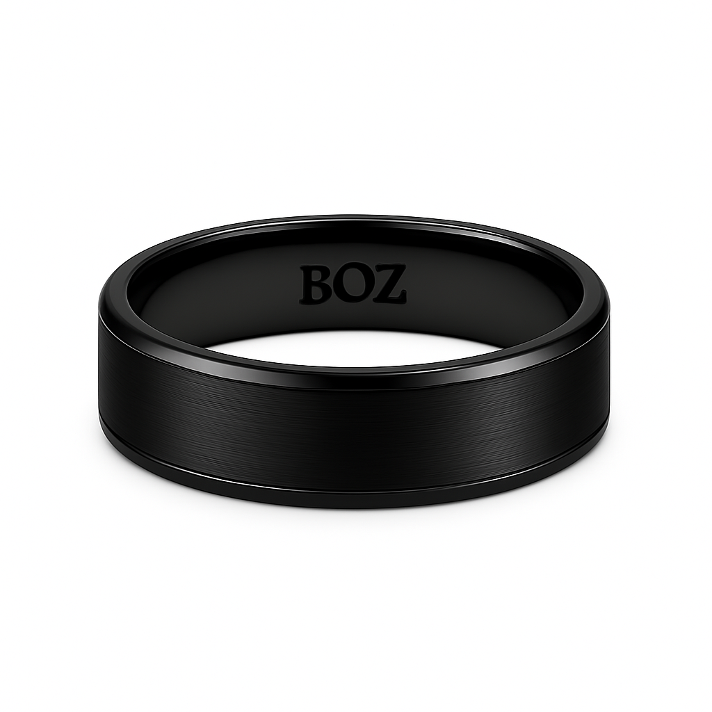 BOZ Titanium  Black-Tone Band