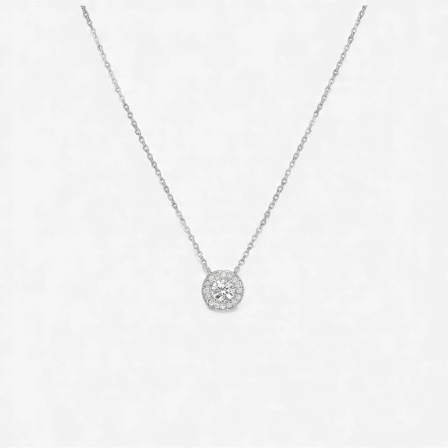 Iris Diamond Necklace in 18KT Gold