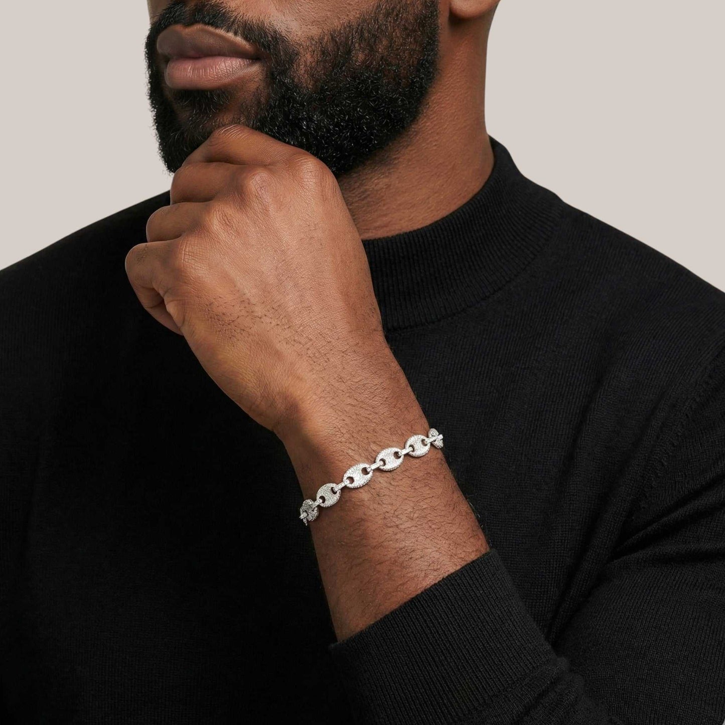 Mariner Link Diamond Bracelet in 18KT Gold