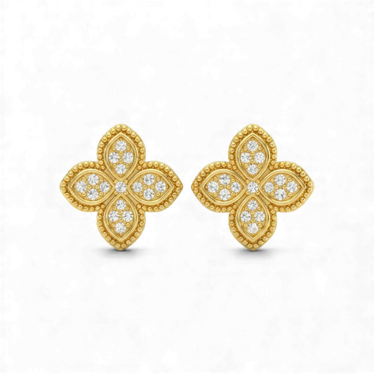 Nora Diamond Studs in 18KT Gold