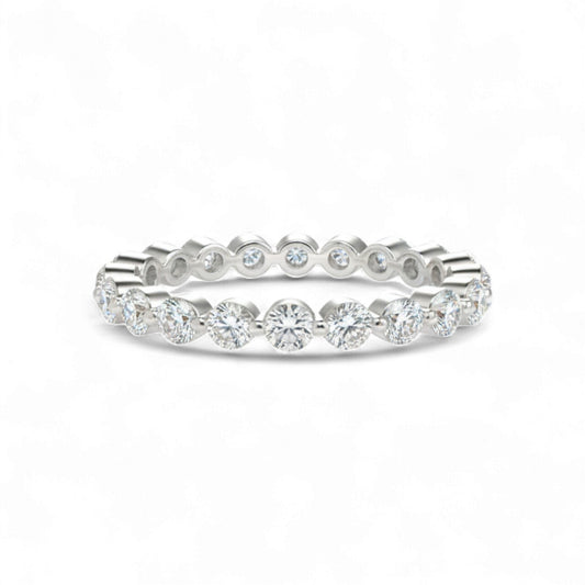 Celine Eternity CZ Band in 925 Sterling Silver