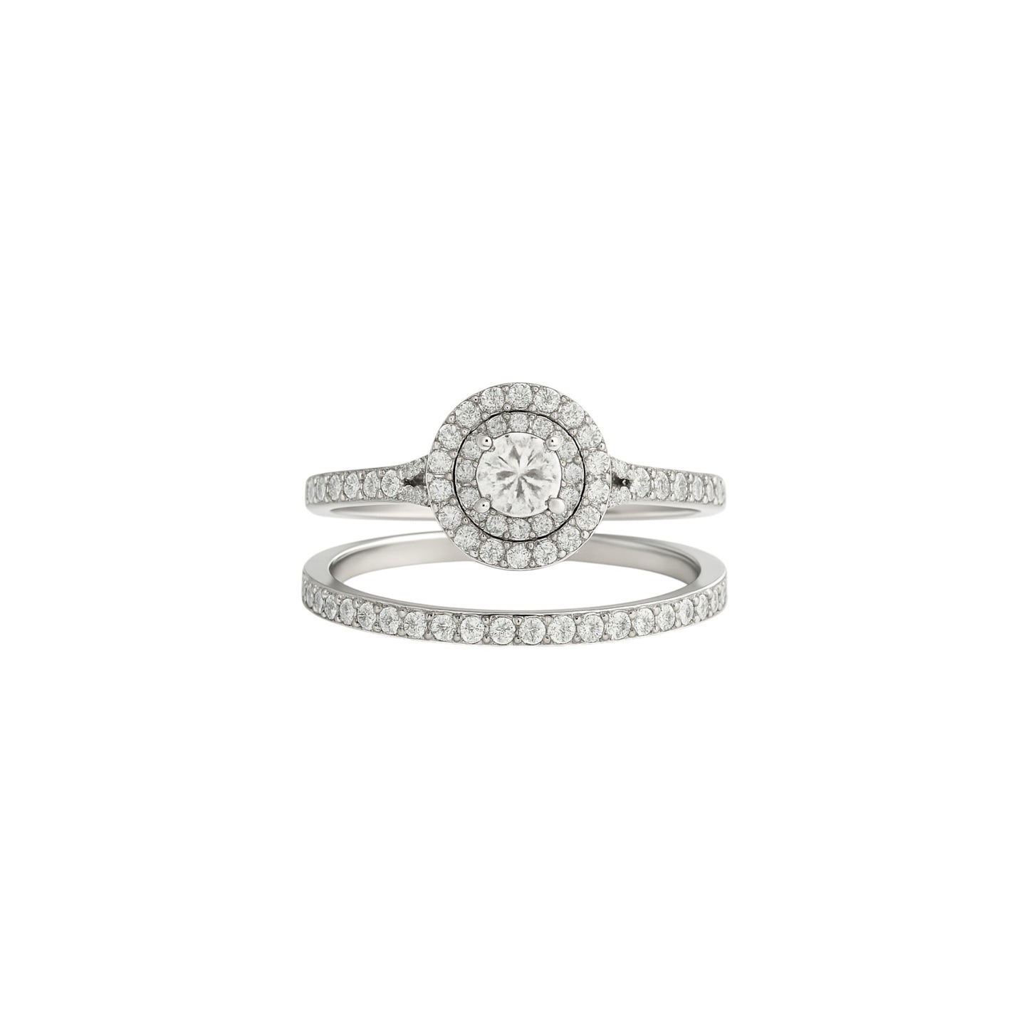 Zuri Natural Diamond Bride Set in 18K Gold