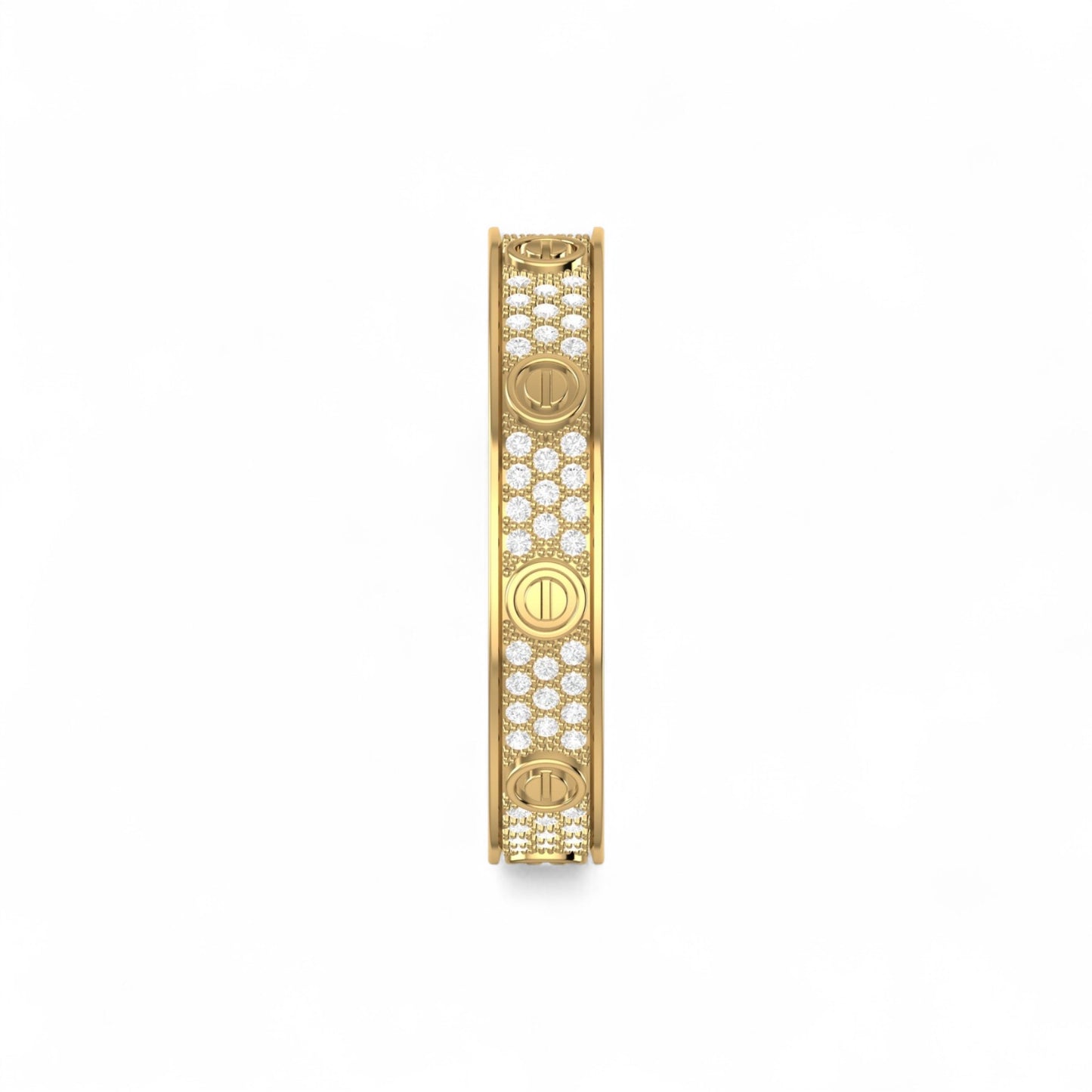 Love Inspired 4mm Natural Diamond Band in 18K Gold