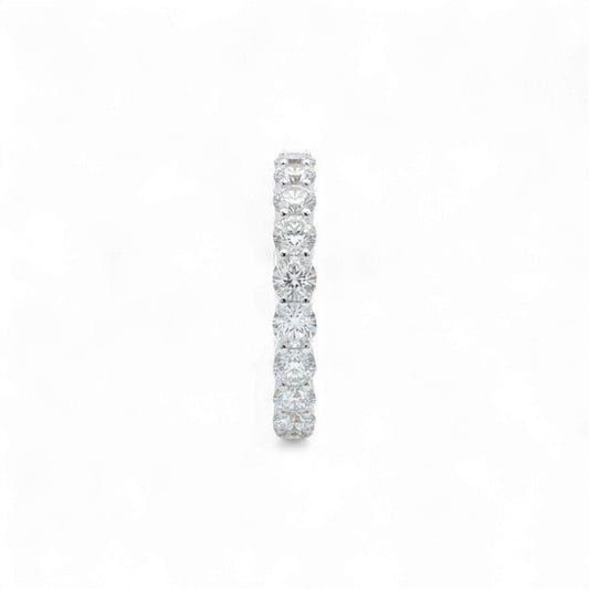 Luna Moissanite Band in 925 Sterling Silver