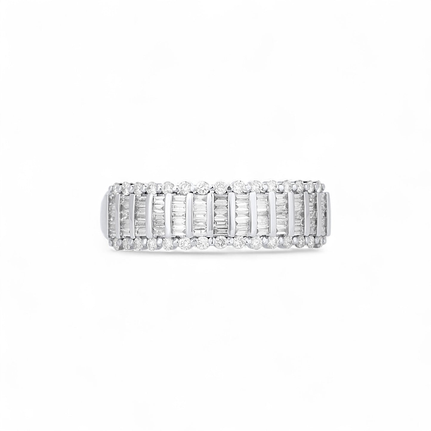 Tobo Baguette Diamond Band in 18KT Gold