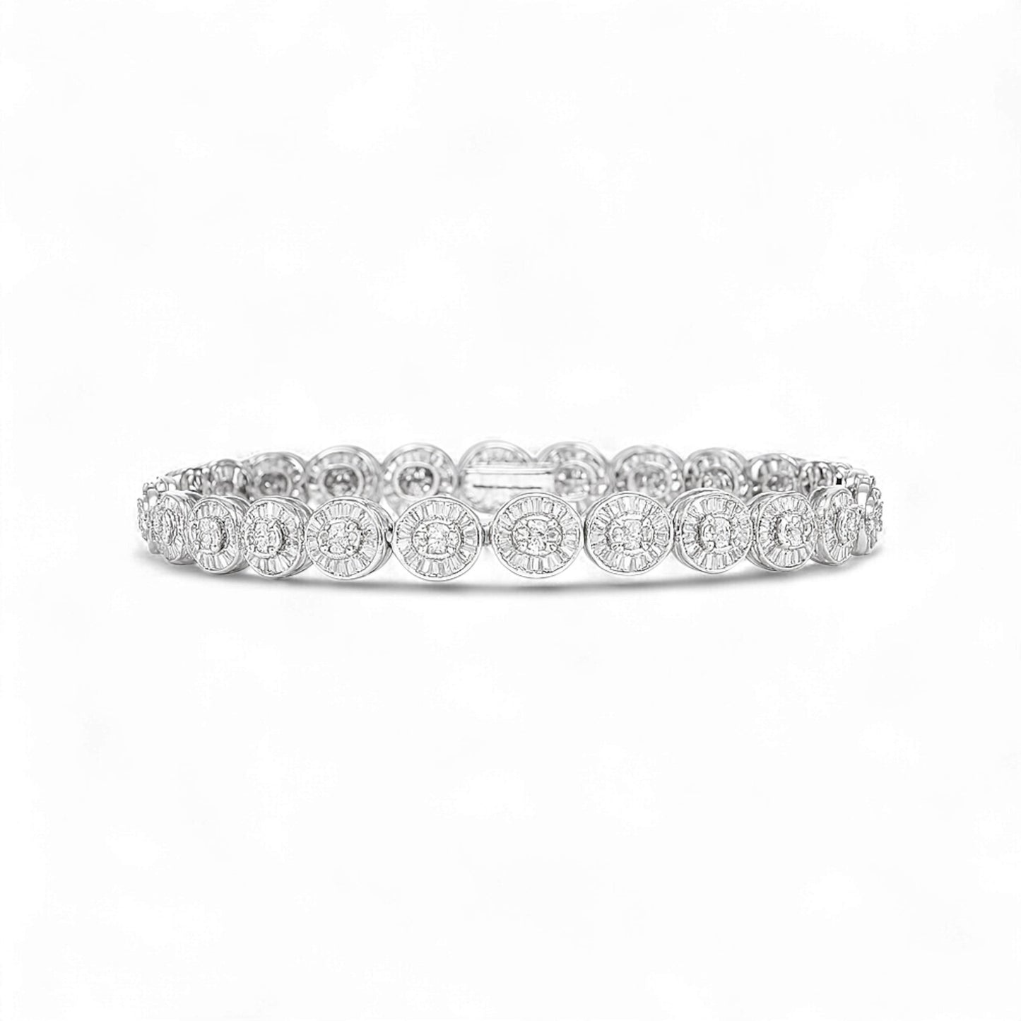 Eros Oval Baguette Bracelet in 18KT Gold