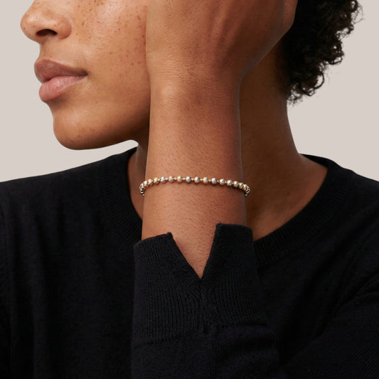 Tri Tone Bracelet in 18KT Gold