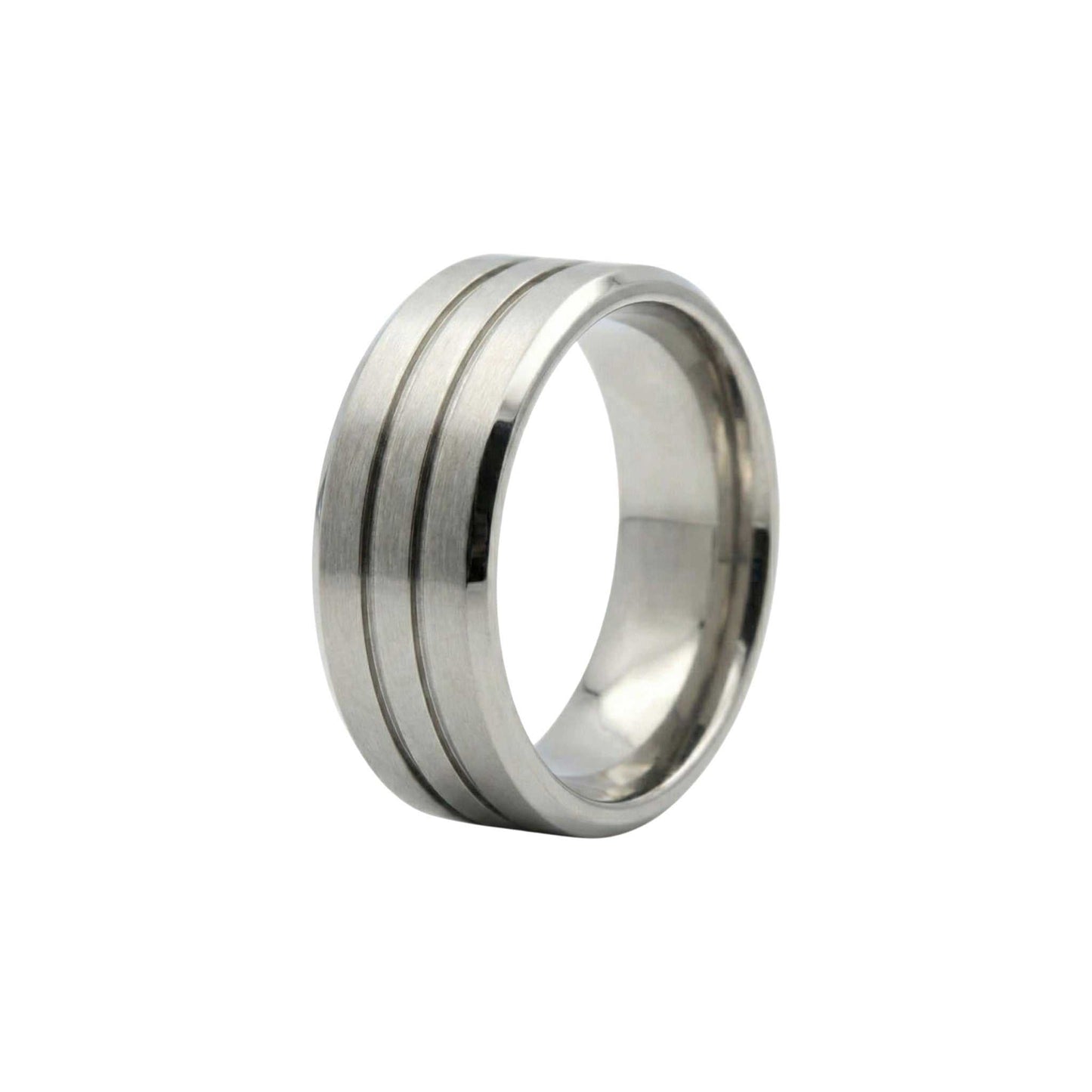 Midline Silver Titanium Band