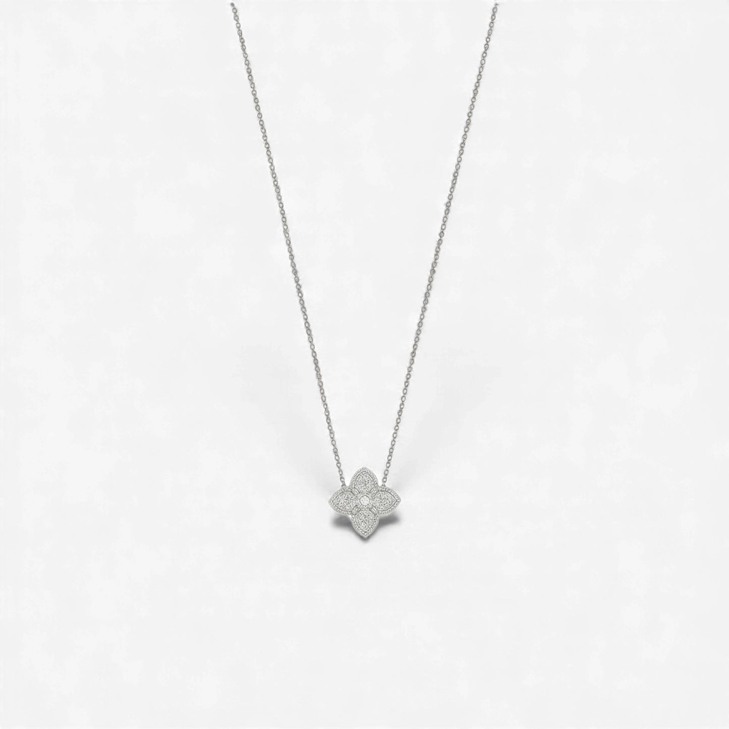 Nora Natural Diamond Necklace in 18KT Gold
