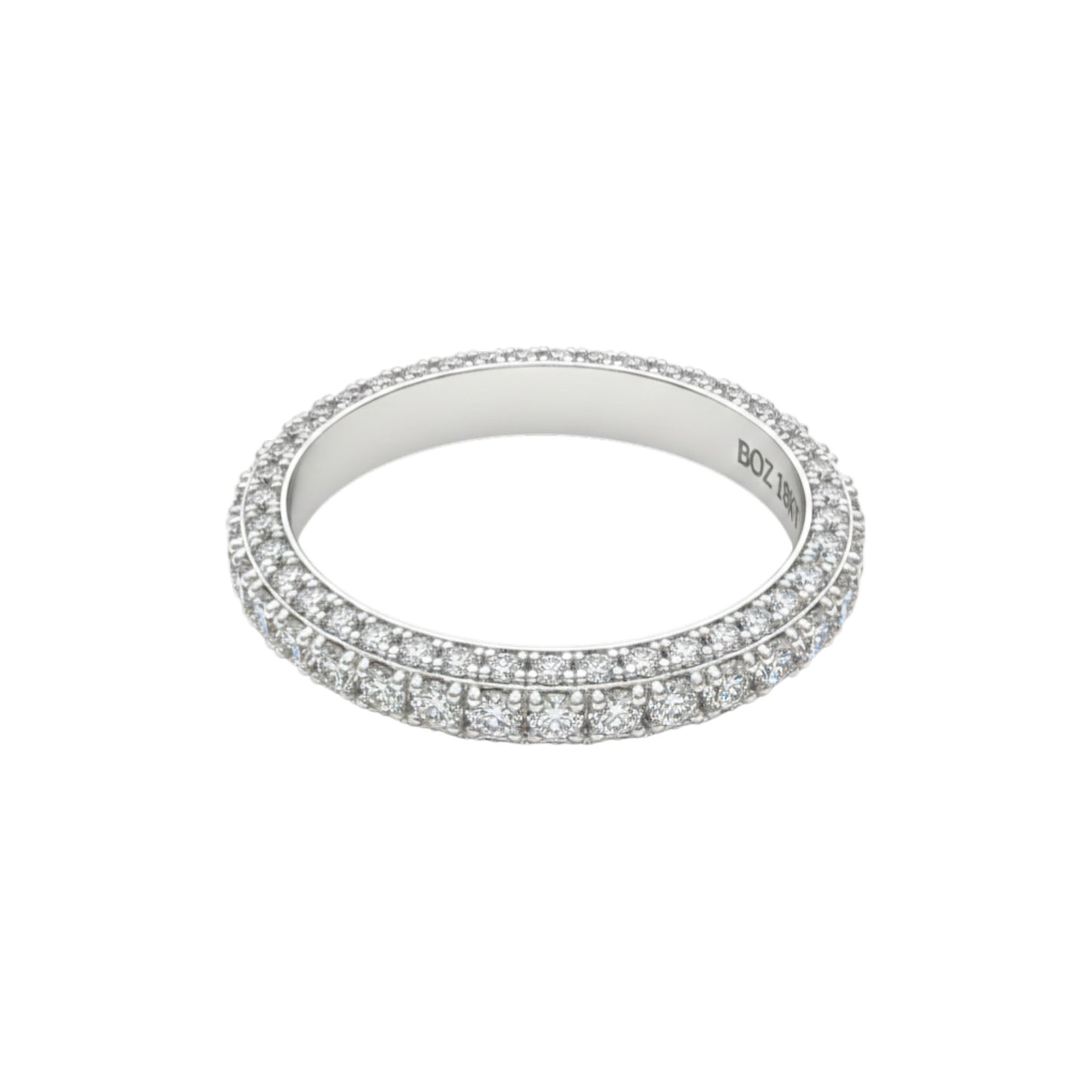 Amina Diamond Band in 18KT Gold
