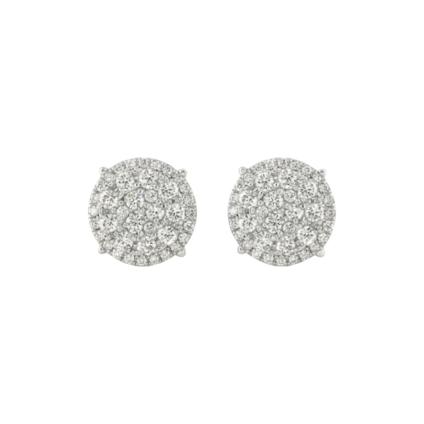 1CT Natural Diamonds Studs in 18KT Gold