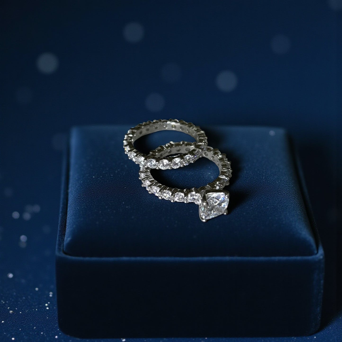 Vega Round CZ Bride set in 925 Sterling Silver