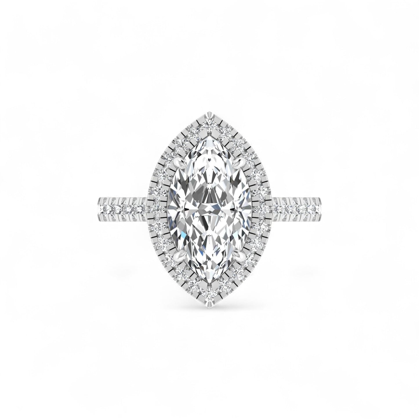 Jackie Marquise Cut Diamond Ring in 18K Gold