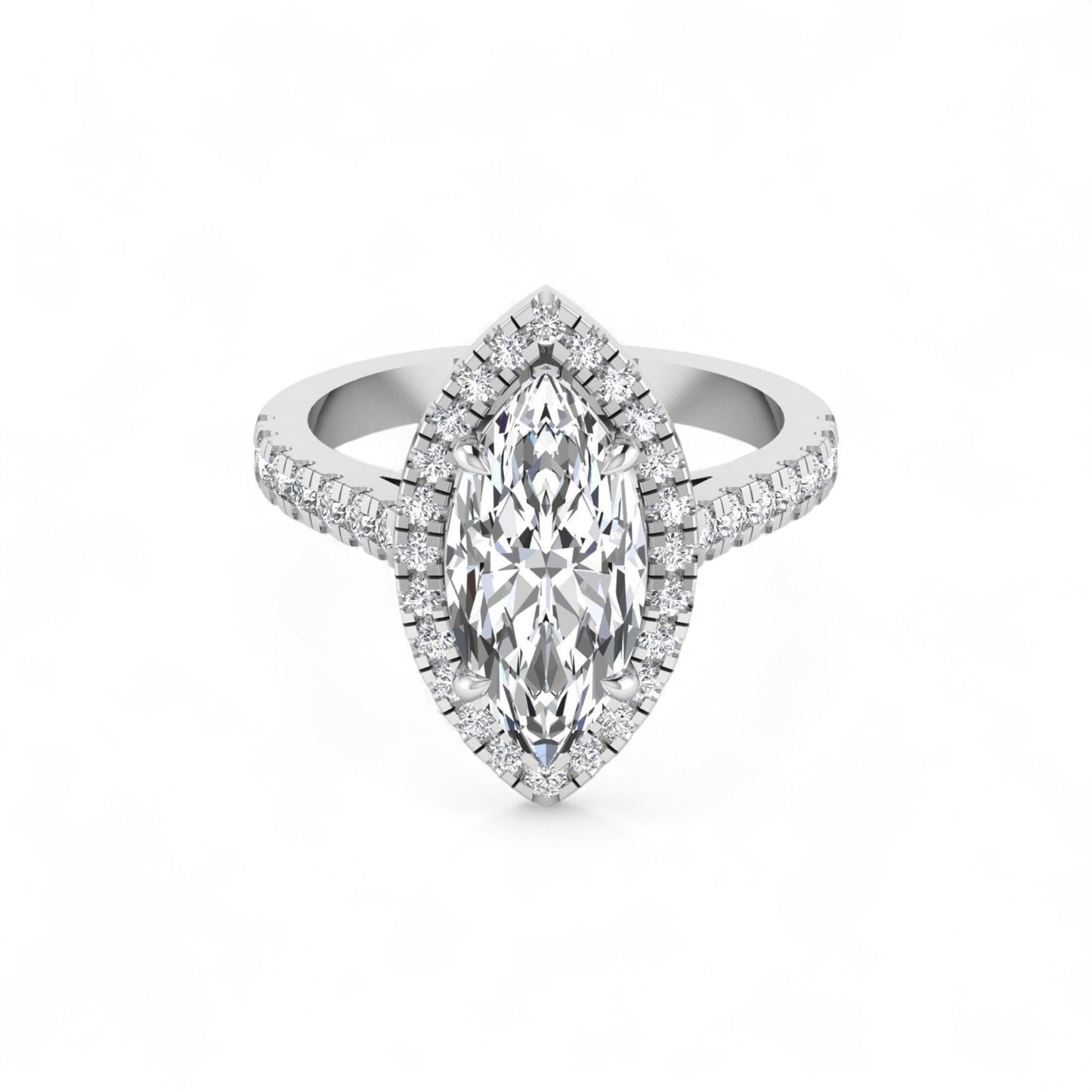 Jackie Marquise Cut Diamond Ring in 18K Gold