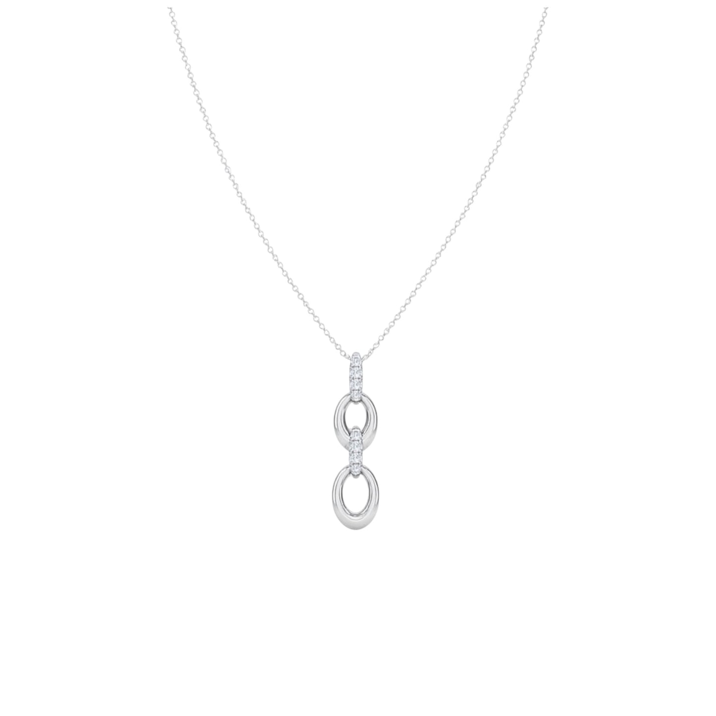 Joan Vertical Diamond Necklace in 18KT Gold