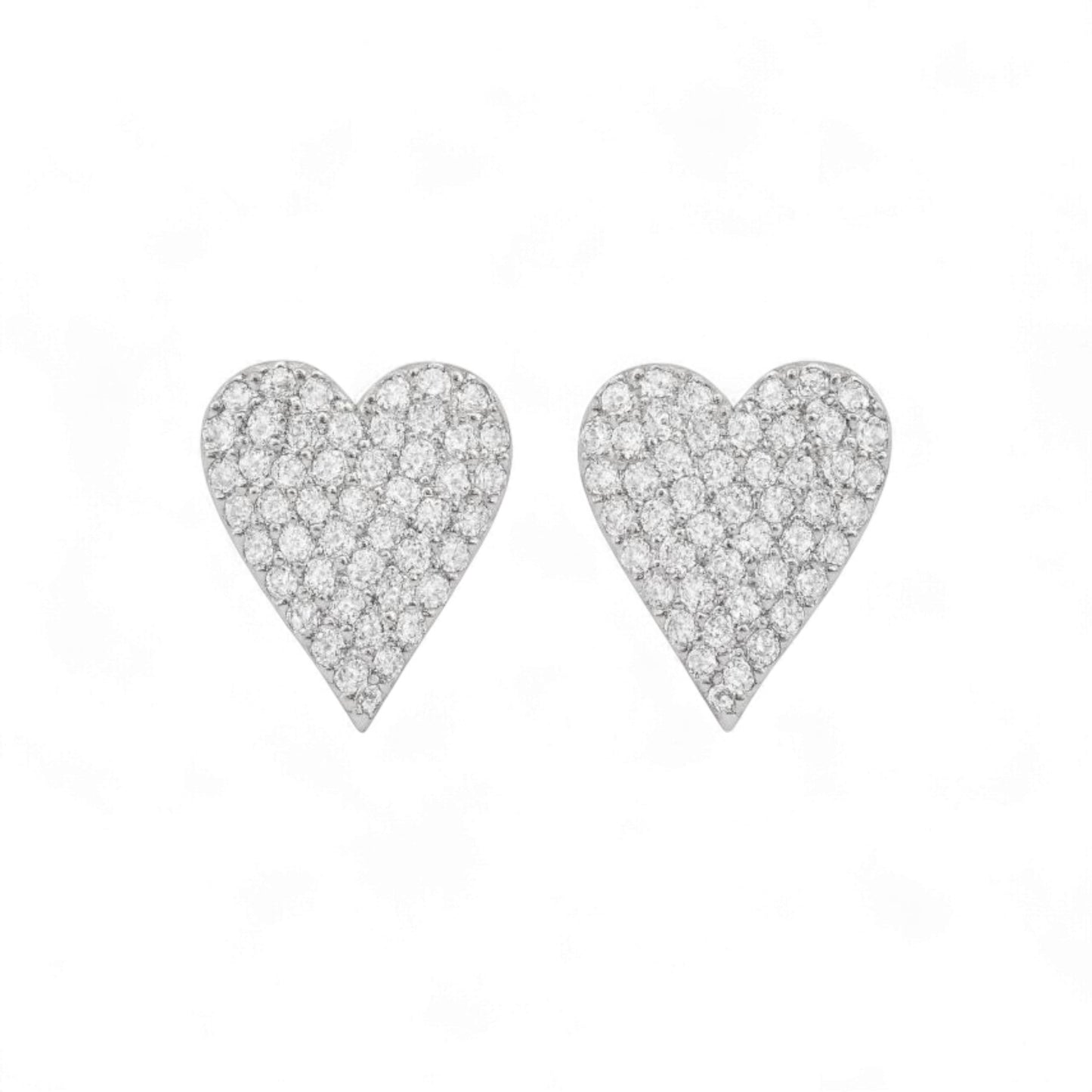 Lev Moissanite Studs in 925 Sterling Silver