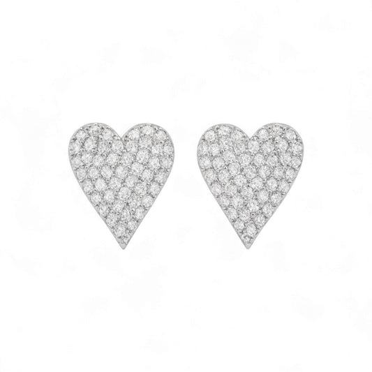 Lev Moissanite Studs in 925 Sterling Silver