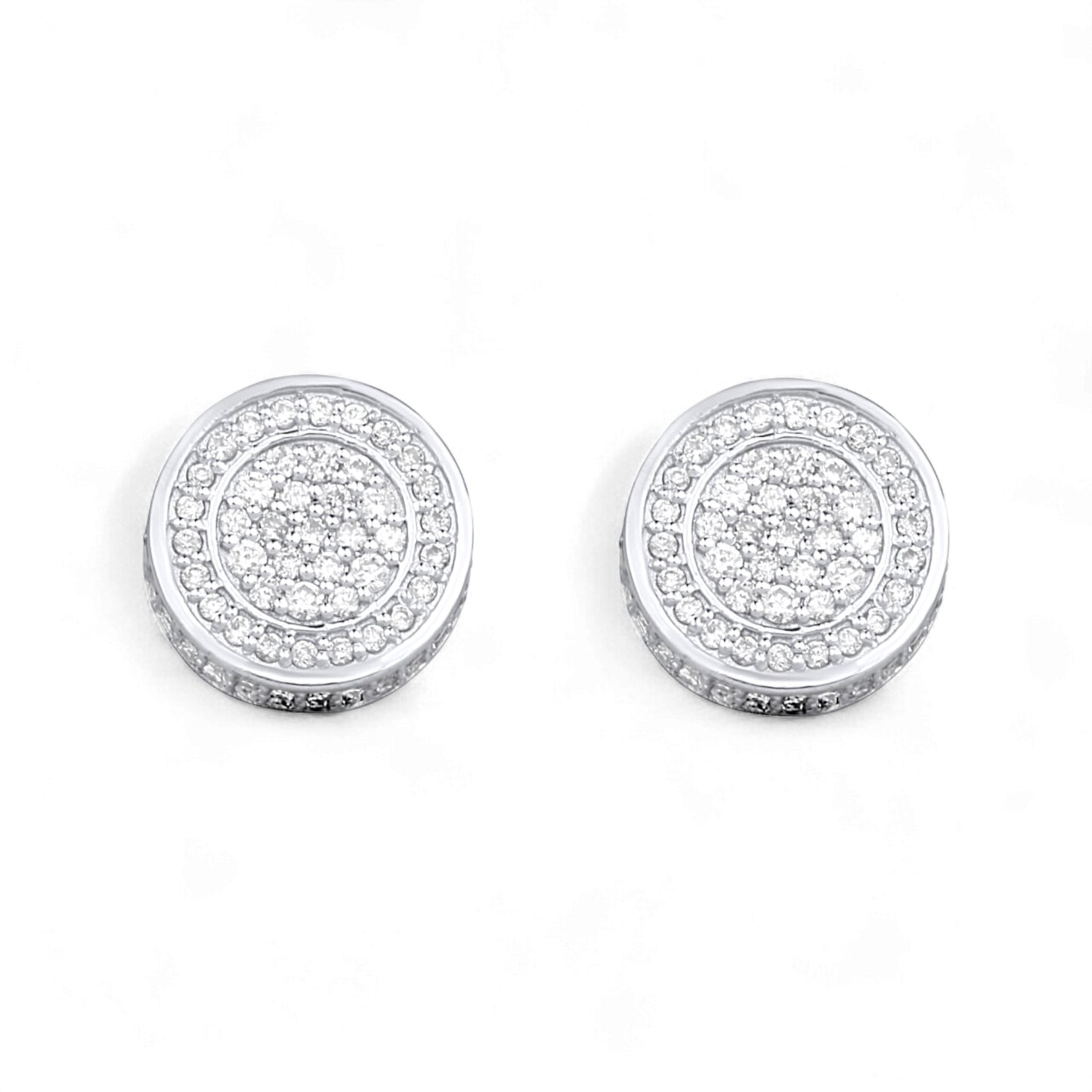 Leon Diamond Stud Earrings in 18KT Gold