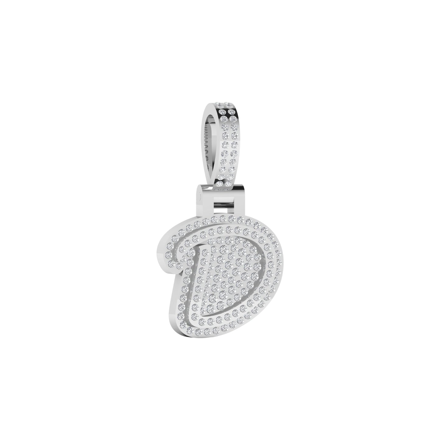 Bibi 0.14ct Initial Natural Diamond Pendant in 18KT Gold