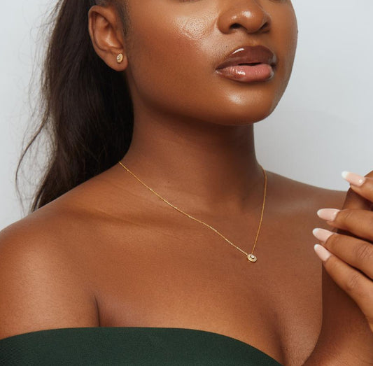 Aiden Natural Diamond Necklace in 18K Gold