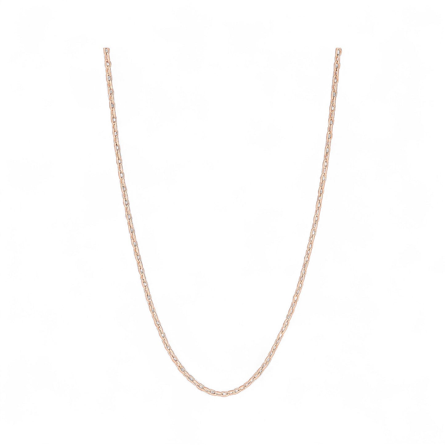 Thin Cable Necklace in 18KT Gold