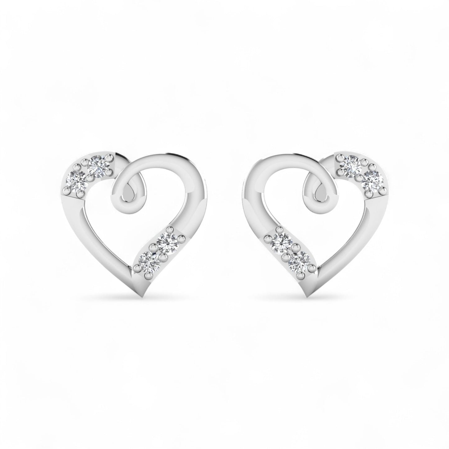 Vivra Natural Diamond Earrings in 18KT Gold