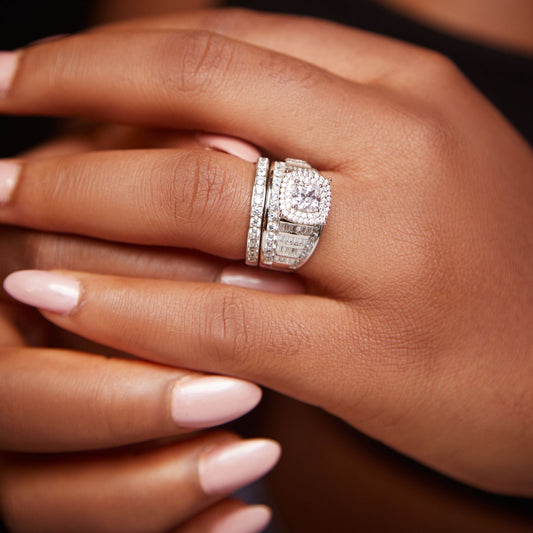 Tobo CZ Bride Set in 925 Sterling Silver