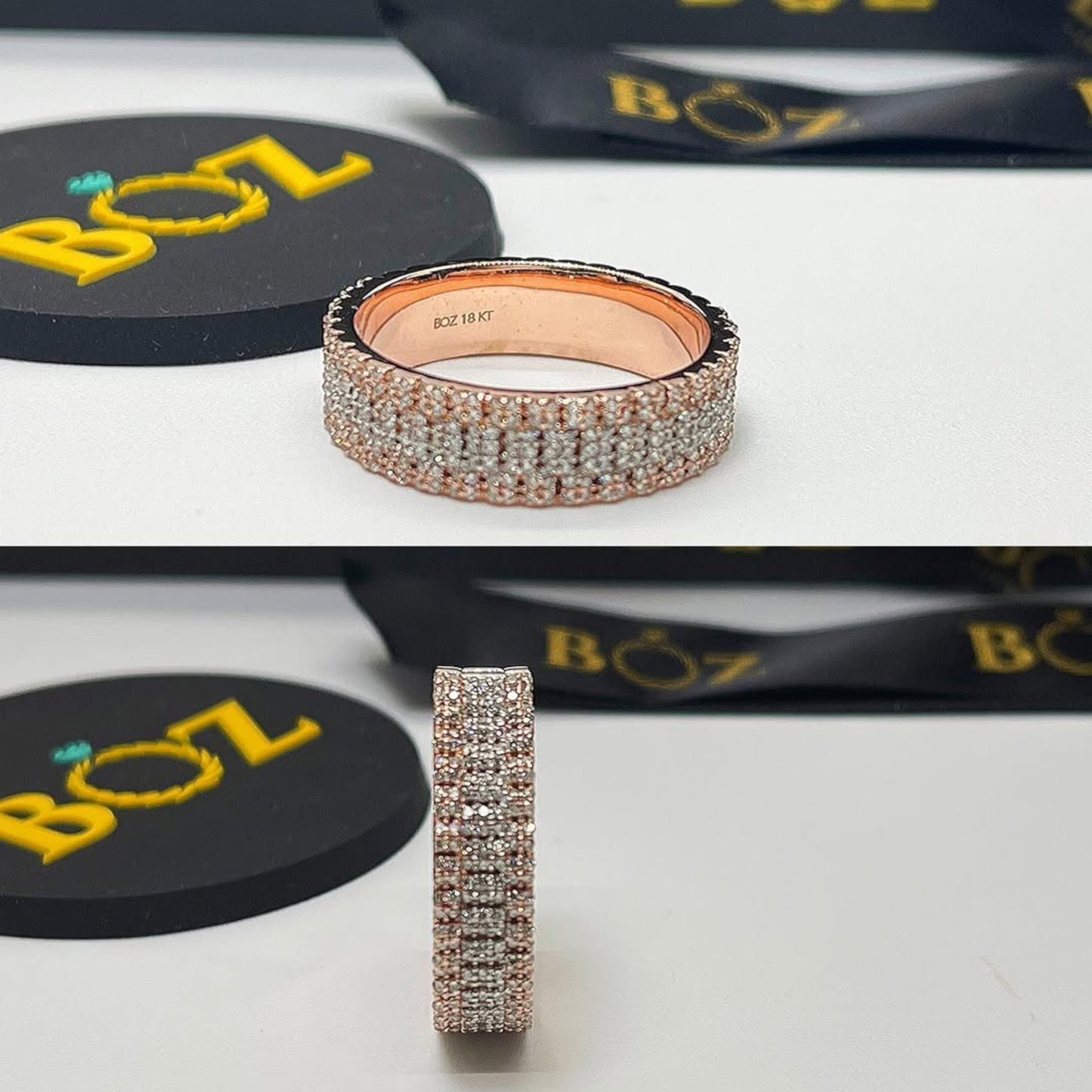 Zeus 180 Natural Diamond Band in 18K Gold
