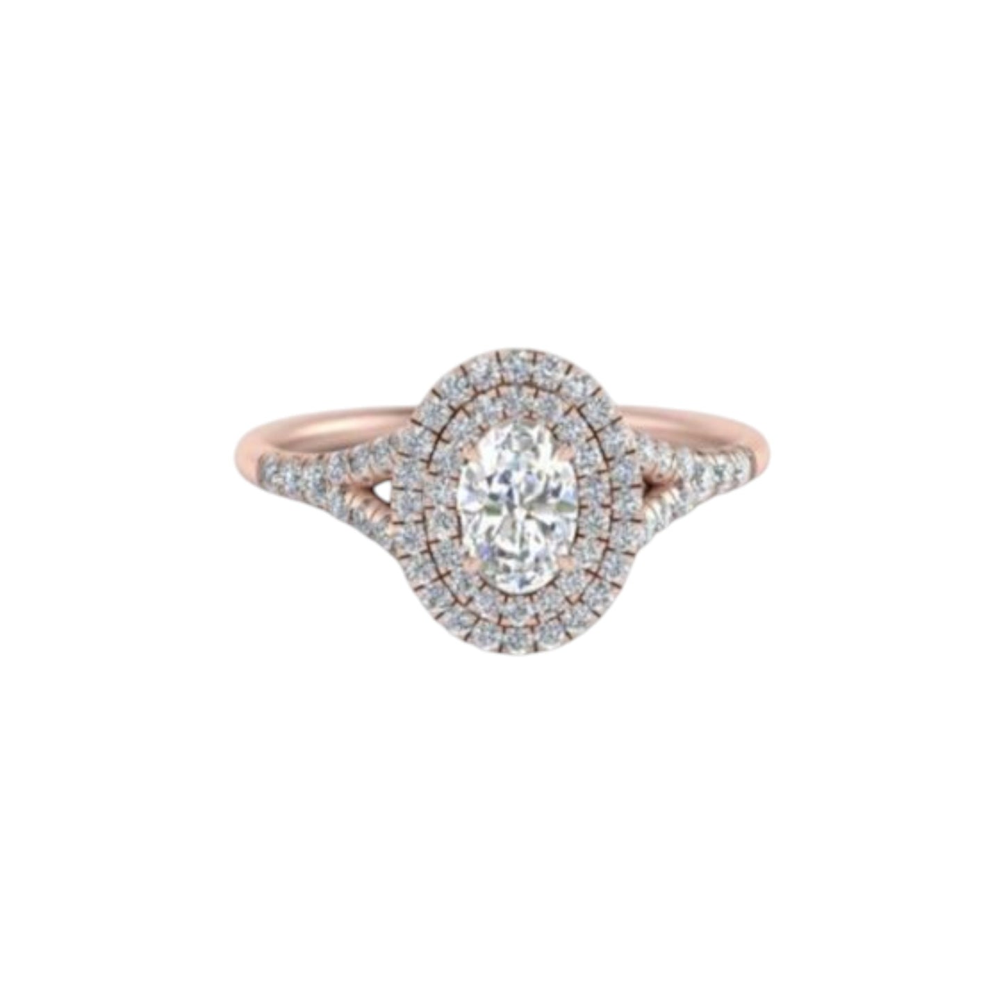 Zuri Diamond Engagement Ring in 18K Gold