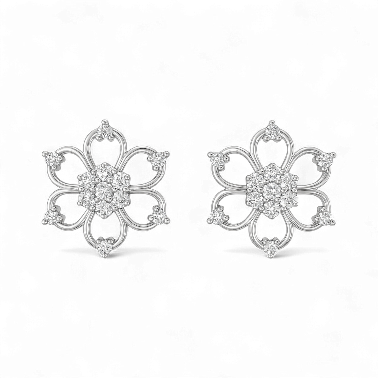 Rita Diamond Studs in 18KT Gold