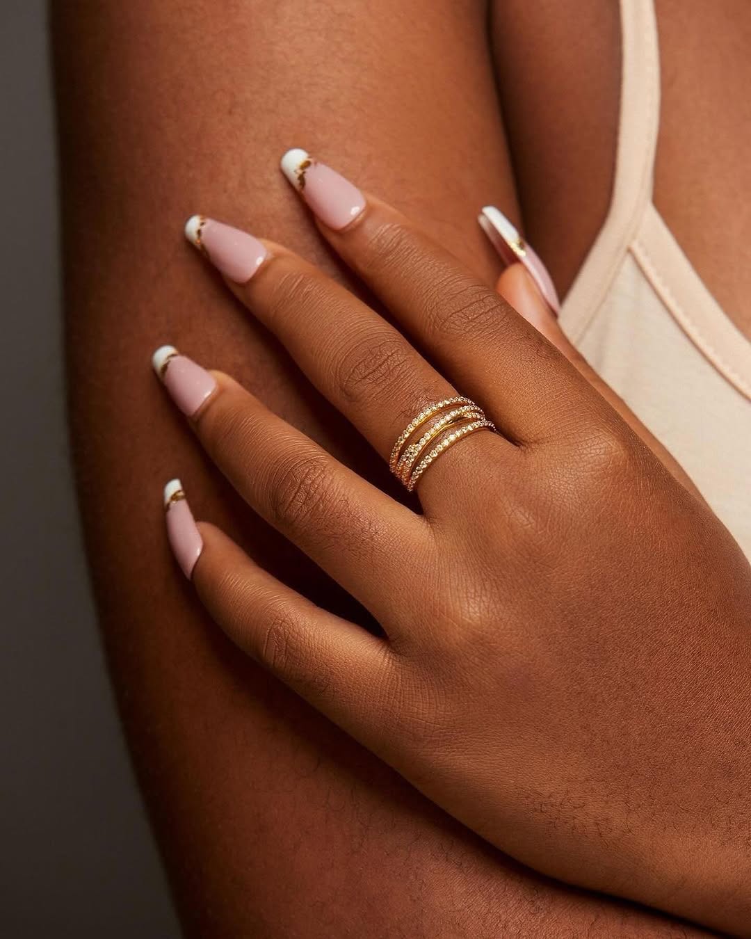 Ozi Multi layered Band in 18K Gold